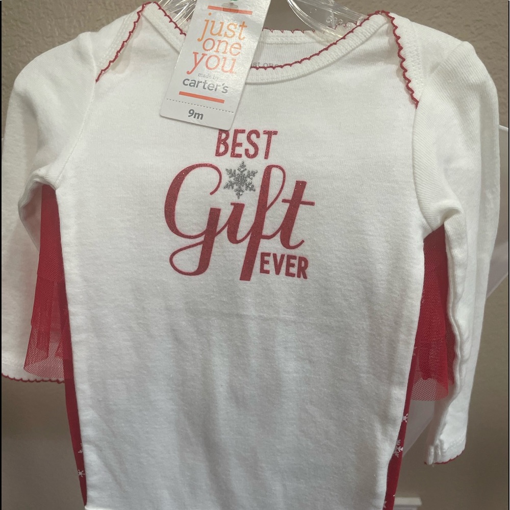 Infant 9months Christmas 🎅🏼 outfit, tutu pants, NWT